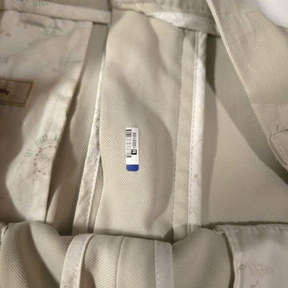 TommyBahama Silk Khaki Dress Pants 34x31 Beach Wedding Boho Preppy Old Money - Picture 12 of 16